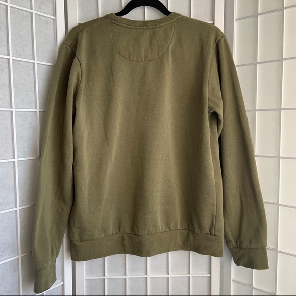 cotton on army green pullover sweatshirt - Picture 11 of 11